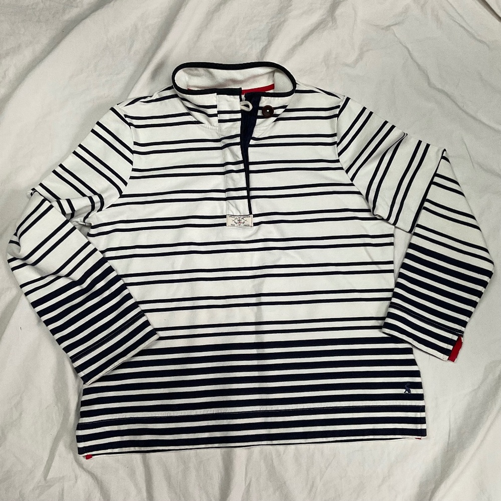 Joules 1/4 Zip Saunton Terry Sweater Top